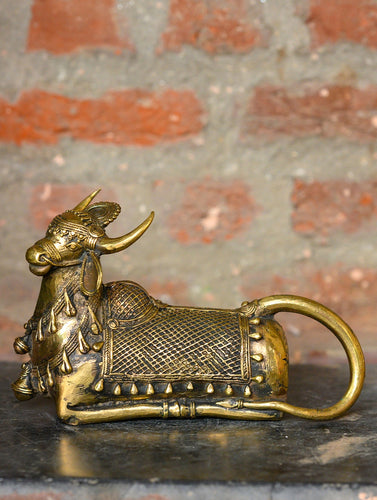 Dhokra Craft Curio - Nandi (Seated)