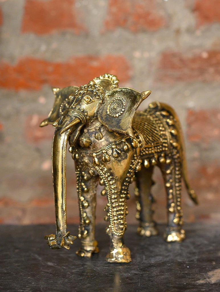 Dhokra Craft Curio - Ornamental Elephant