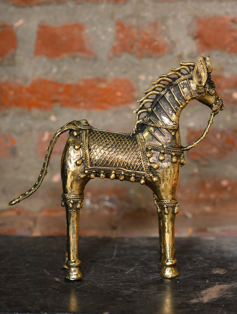 Dhokra Craft Curio - Ornamental Horse