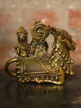 Load image into Gallery viewer, Dhokra Craft Curio - Shiva Parvati &amp; Nandi