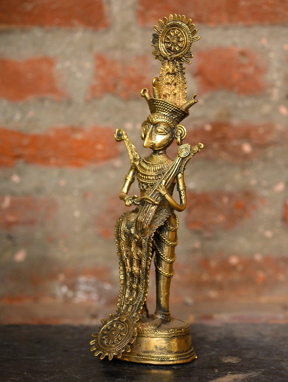 Load image into Gallery viewer, Dhokra Craft Curio - The Bard Musician