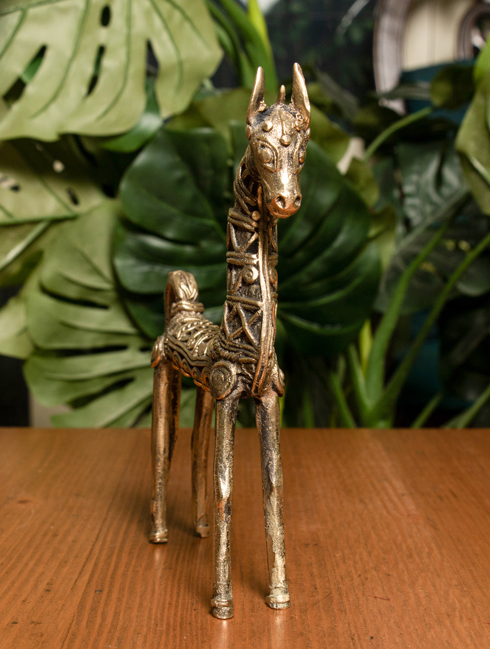 Dhokra Craft Curio (Large) - Horse - The India Craft House 