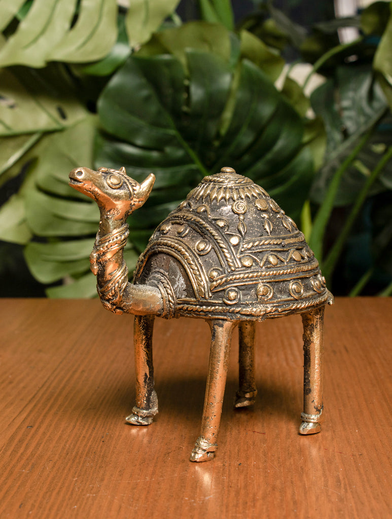 Dhokra Craft Curio (Medium) - Camel - The India Craft House 
