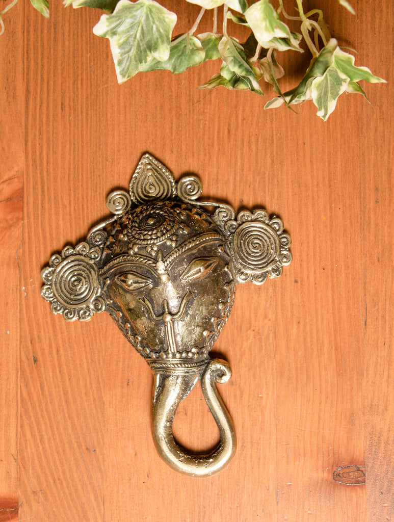 Dhokra Craft Door Décor Artifact - Ganesha - The India Craft House 