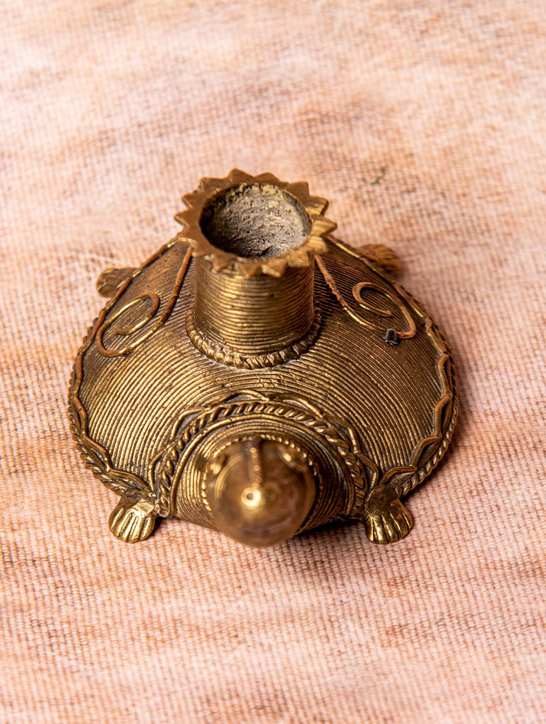 Dhokra Metal Craft -Tortoise Candle Holder