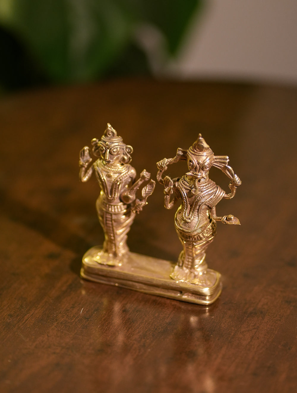Dhokra Craft Curio - Lakshmi-Ganesh
