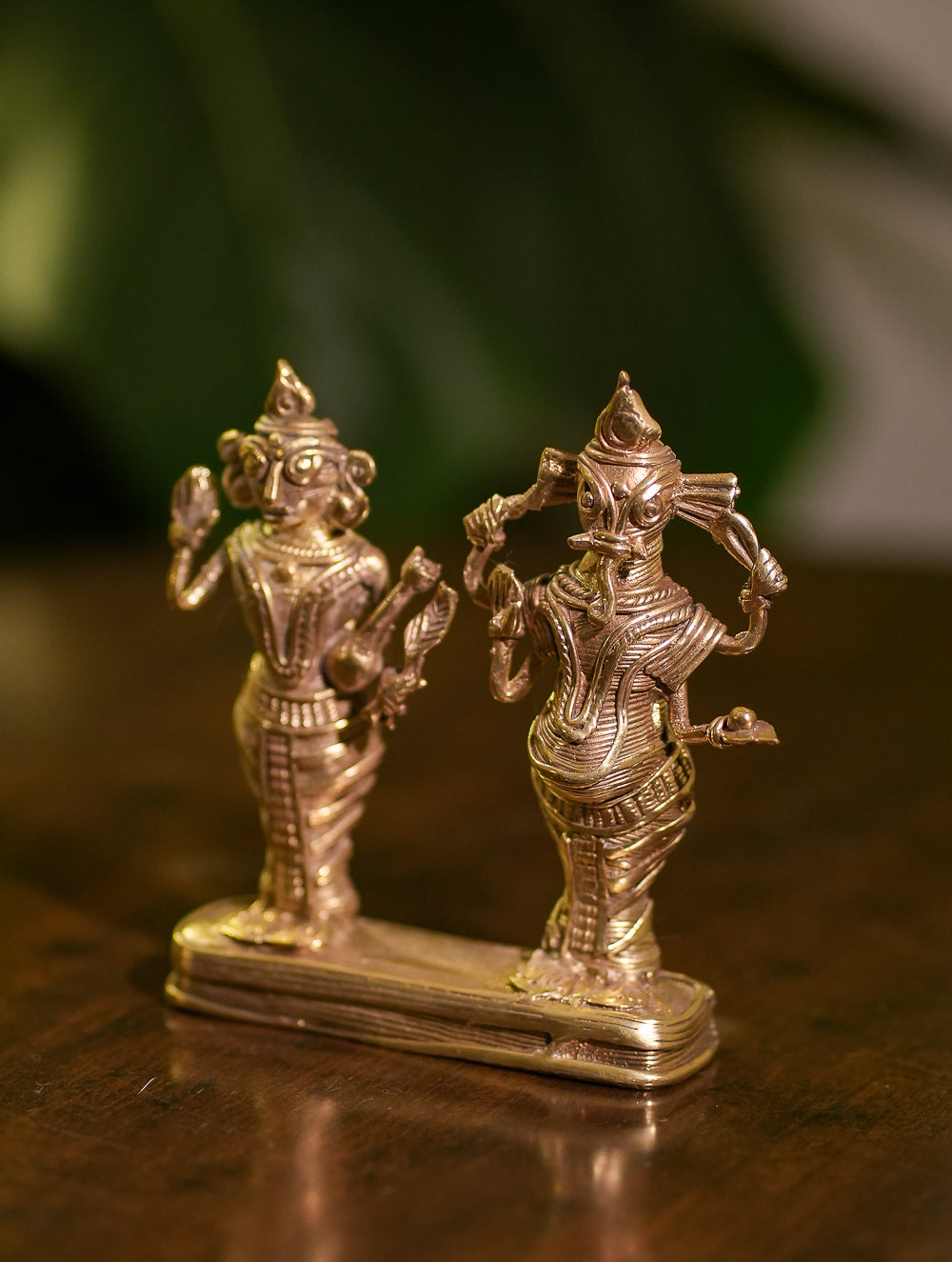 Load image into Gallery viewer, Dhokra Craft Curio - Lakshmi-Ganesh