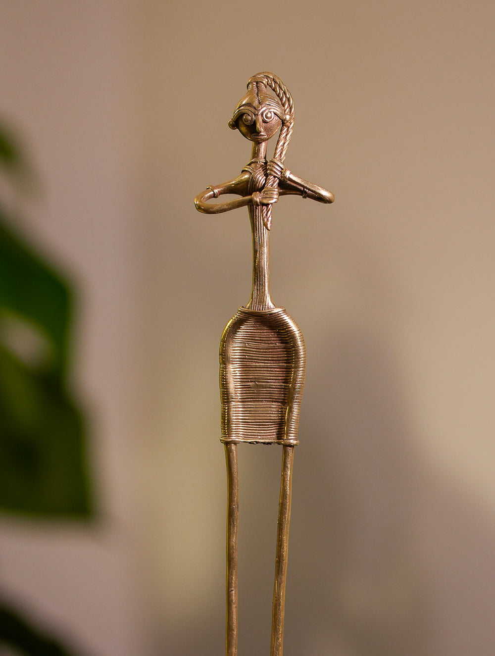 Dhokra Craft Curio - Rural Couple (Set of 2), Tall