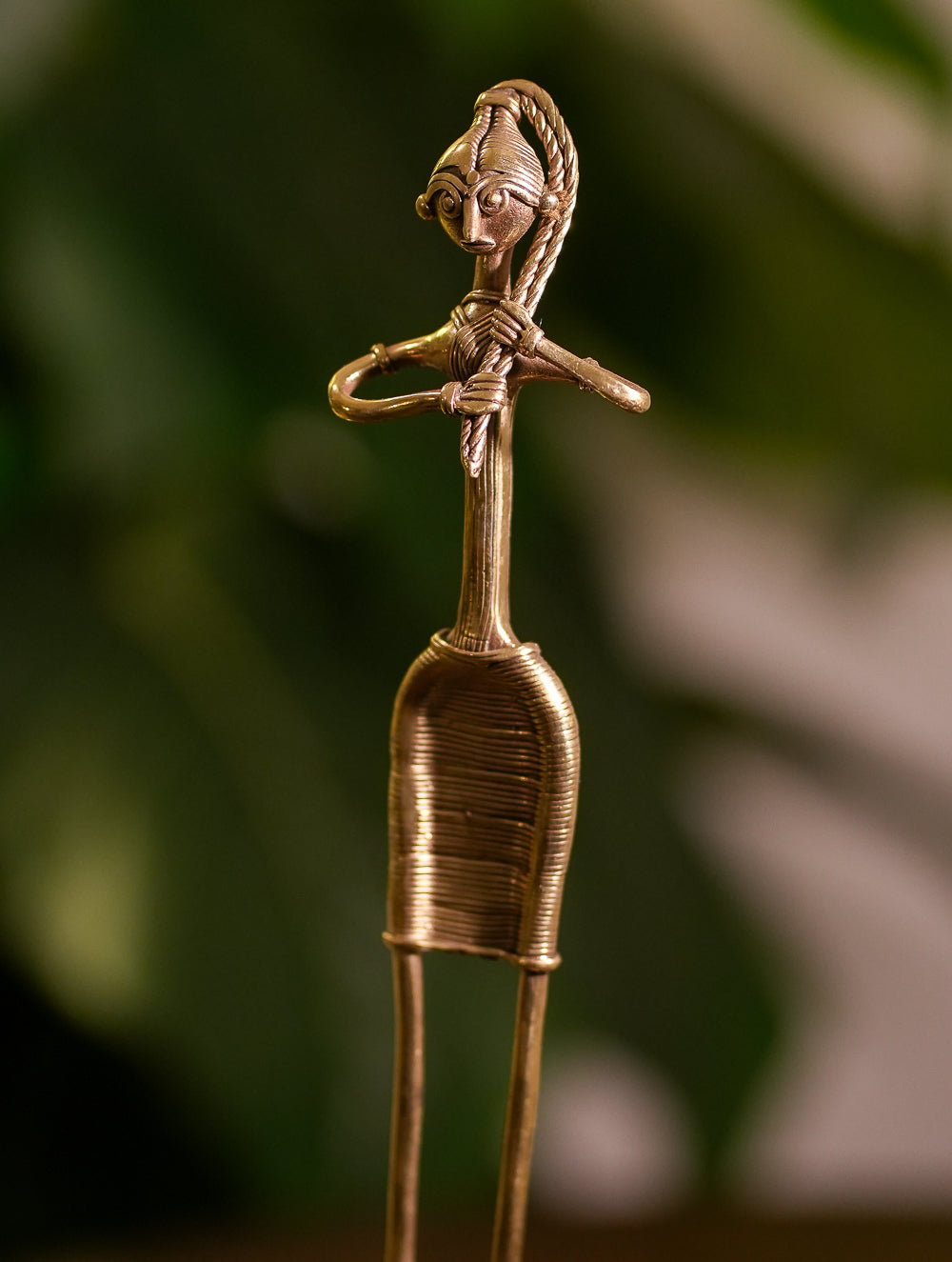 Dhokra Craft Curio - Rural Couple (Set of 2), Tall