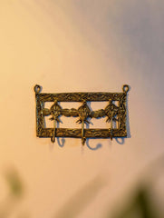 Dhokra Craft Wall Piece - Key Holder, Ganesha