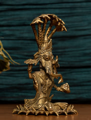 Dhokra Craft Curio - Ganesha Snake - The India Craft House 