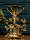 Dhokra Craft Curio - Ganesha Snake