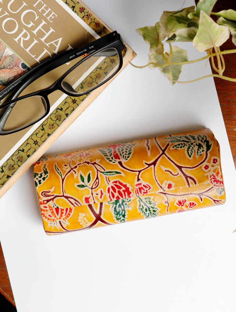 Embossed Leather - Spectacle Case - The India Craft House 