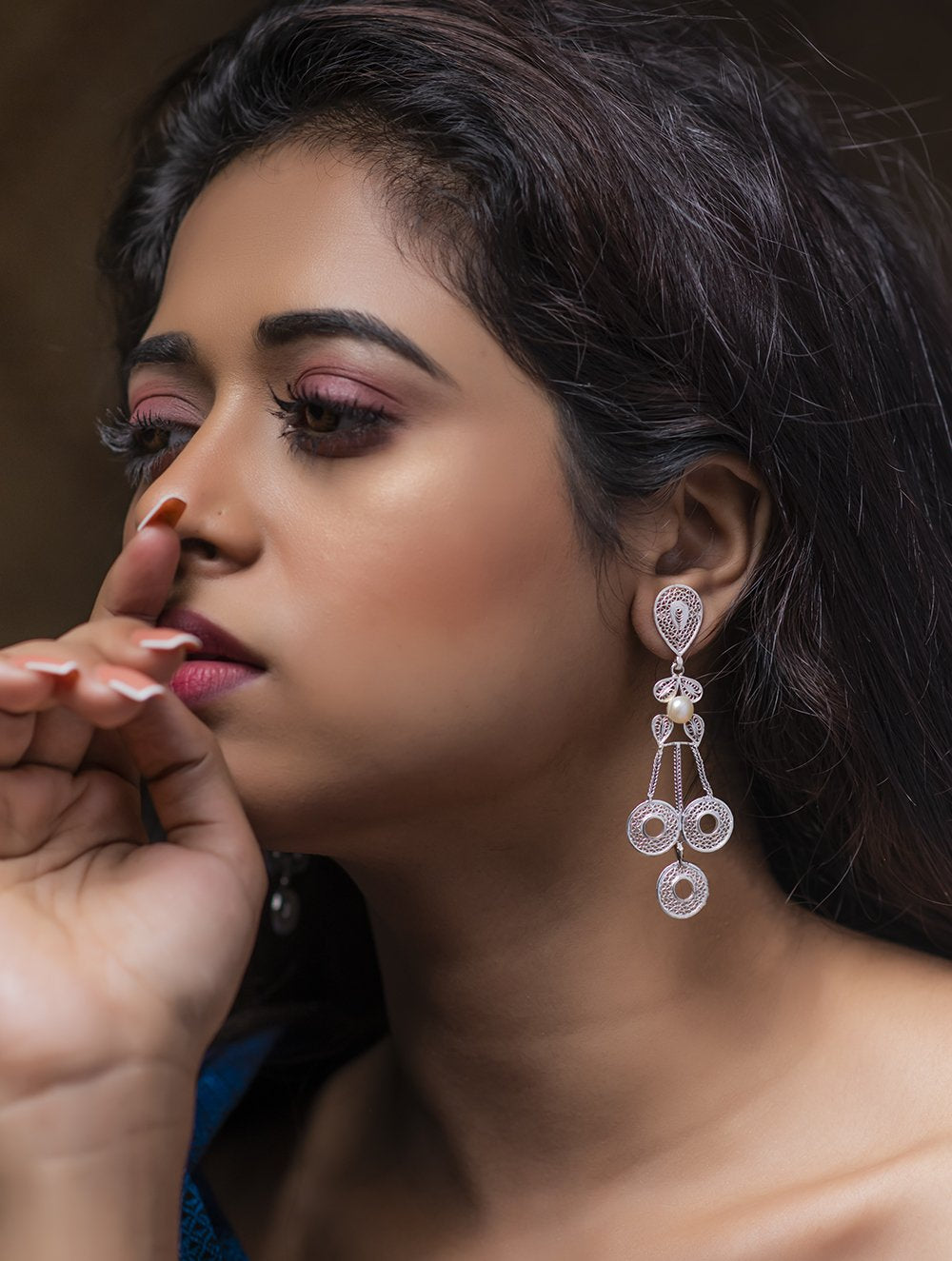 Maroon Earrings For Saree 2024 | favors.com