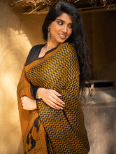 Load image into Gallery viewer, Exclusive Bagh Hand Block Printed Cotton Saree - Bold Geometrics