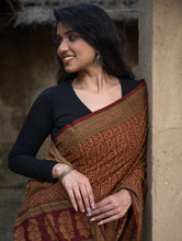 Load image into Gallery viewer, Exclusive Bagh Hand Block Printed Cotton Saree - Intricate Paisleys