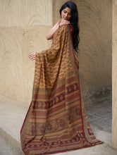 Load image into Gallery viewer, Exclusive Bagh Hand Block Printed Cotton Saree - Paisley Appeal