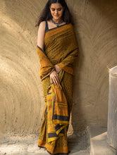 Load image into Gallery viewer, Exclusive Bagh Hand Block Printed Cotton Saree - Paisley Jaal