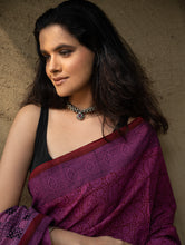 Load image into Gallery viewer, Exclusive Bagh Hand Block Printed Cotton Saree - Paisley Medley