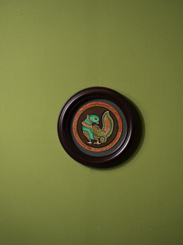 Exclusive Ganjifa Art Painting - Peacock, Small