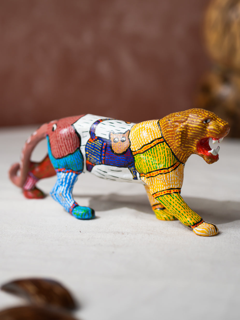 Exclusive Gond Art Tiger Curio- The Jungle