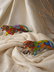 Exclusive Gond Art Tiger Curio - Forest Wanderer