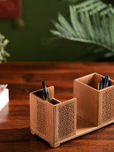 Load image into Gallery viewer, Exclusive Jaali Wood Craft Desk Caddy 