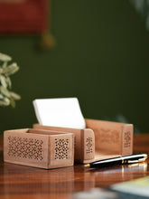 Load image into Gallery viewer, Exclusive Jaali Wood Craft Paper Holder - Square
