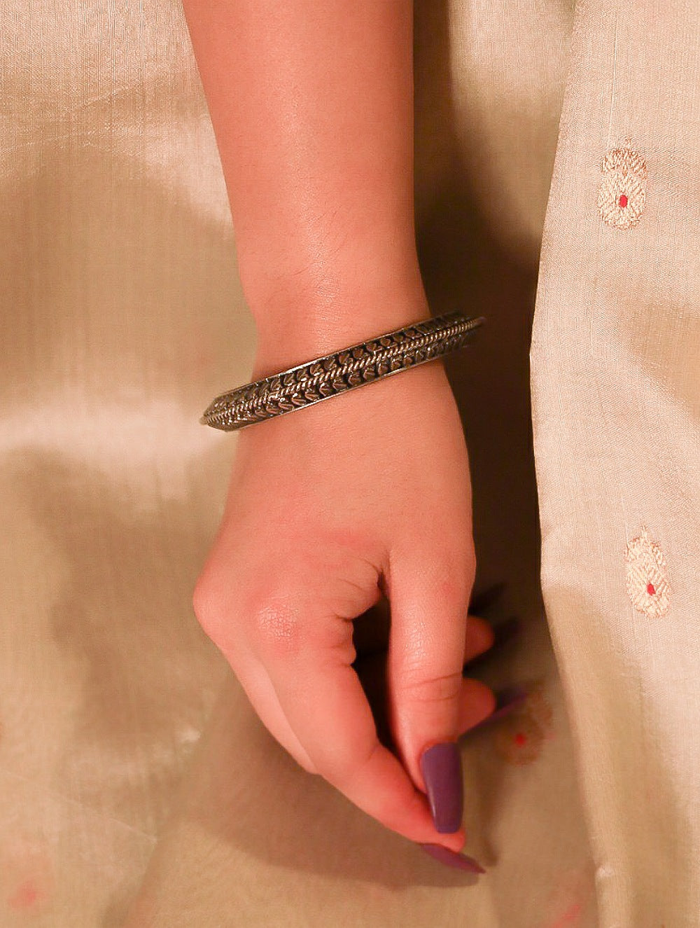 Exclusive Pure Silver Traditional Maharashtrian Kangans - Koyari Tode