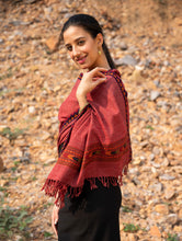 Load image into Gallery viewer, Exclusive Soft Himachal Wool Stole - Warm Pink Kinnauri