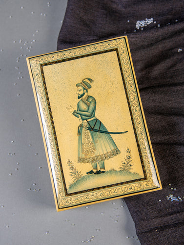 Exclusive, Fine Kashmiri Art Papier-Mache Utility Box