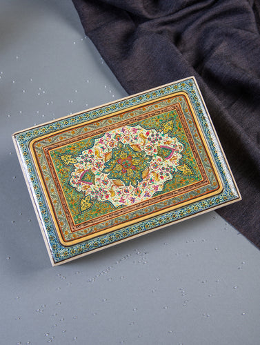 Exclusive, Fine Kashmiri Art Papier-Mache Utility Box