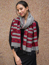 Load image into Gallery viewer, Exclusive, Soft Himachal Wool Stole - 6 Panels, Grey