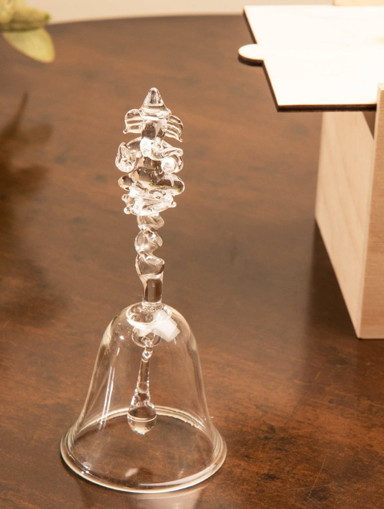 Fine Crystal Glass Ganesha Bell