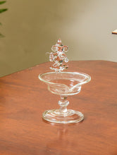 Load image into Gallery viewer, Fine Crystal Glass Ganesha Diya (Small)
