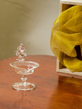 Fine Crystal Glass Ganesha Diya (Small)
