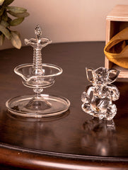 Fine Crystal Glass Ganesha + Samay (Set of 2)