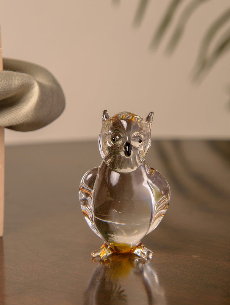 Fine Glass Curio - Owl