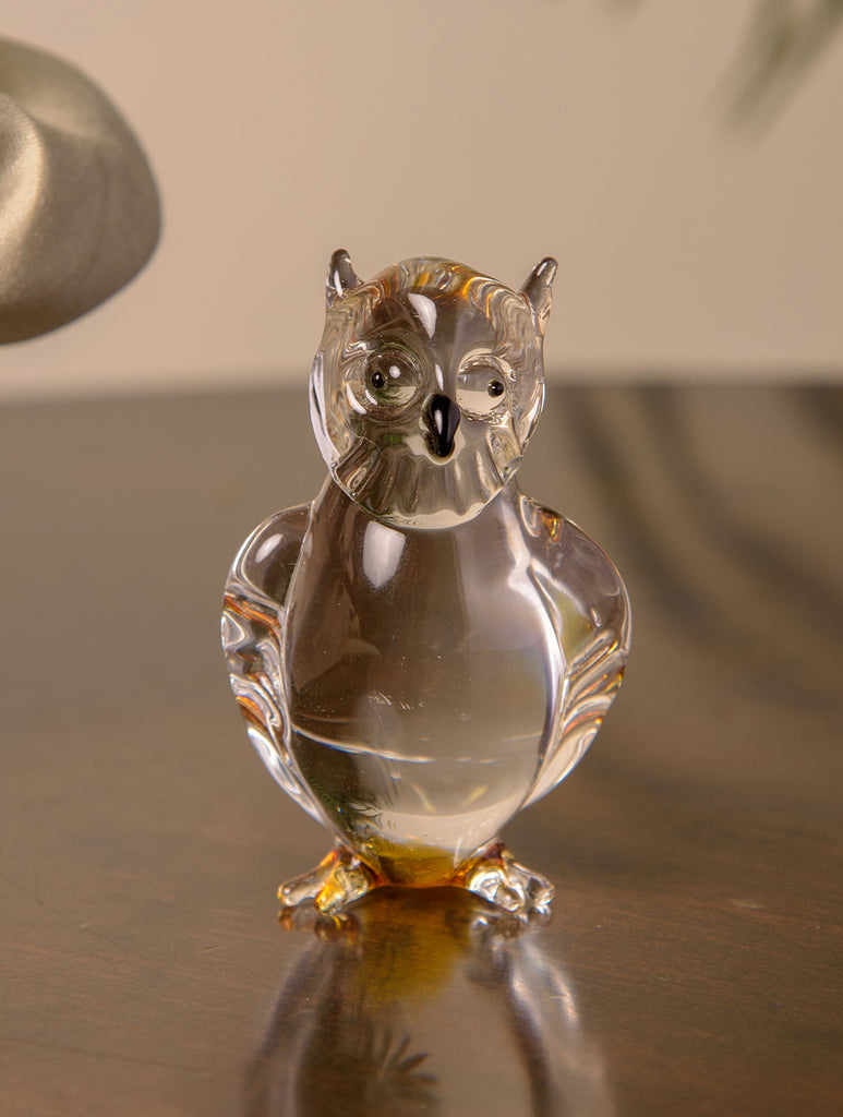 Fine Glass Curio - Owl