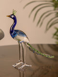 Fine Glass Curio - Peacock