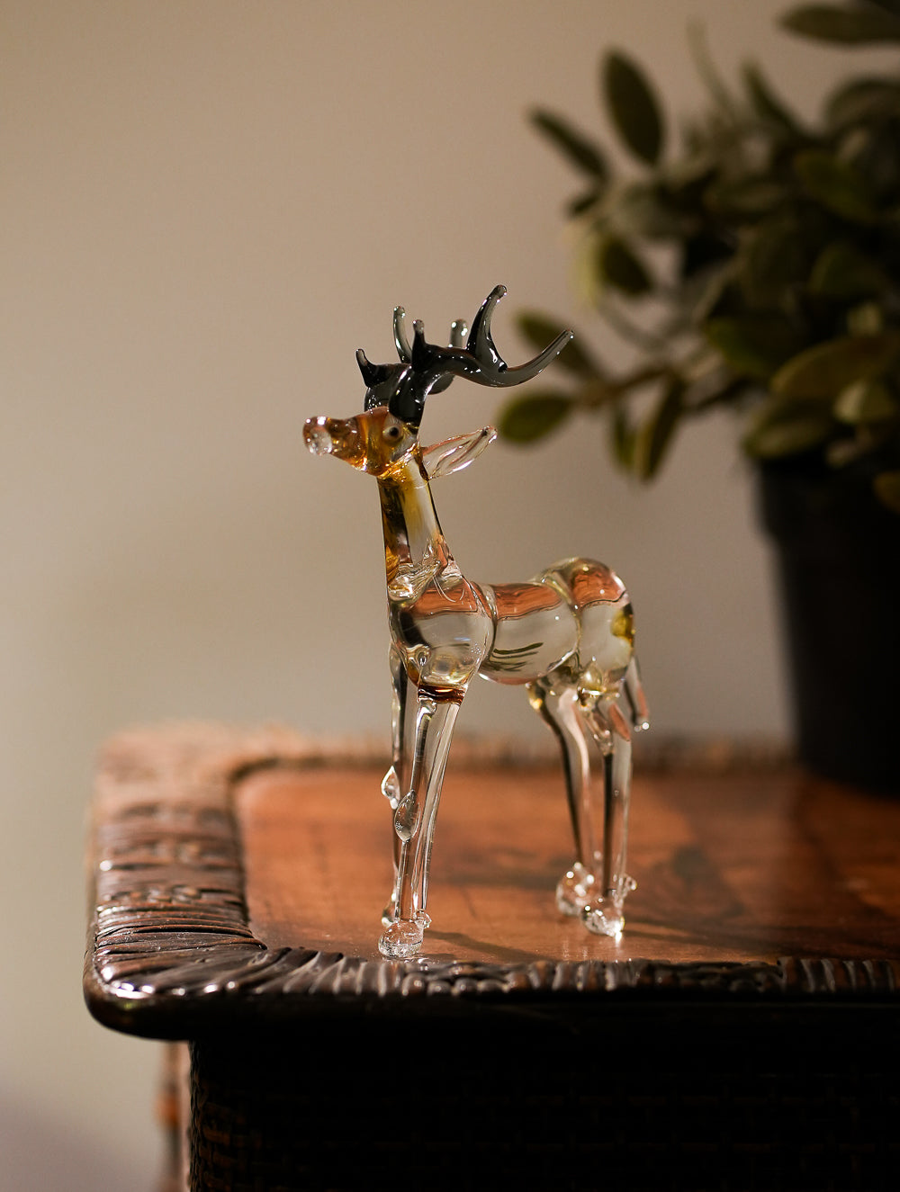 Fine Glass Curio - The Deer
