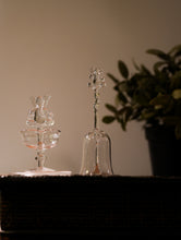 Load image into Gallery viewer, Fine Glass Ganesha Diya &amp; Bell (Set of 2)