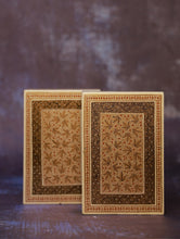 Load image into Gallery viewer, Fine Kashmiri Art Flat Utility Boxes (Set of 2) - Black &amp; Gold