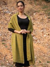 Load image into Gallery viewer, Fine, Soft Himachal Wool Plain Shawl - Pale Green