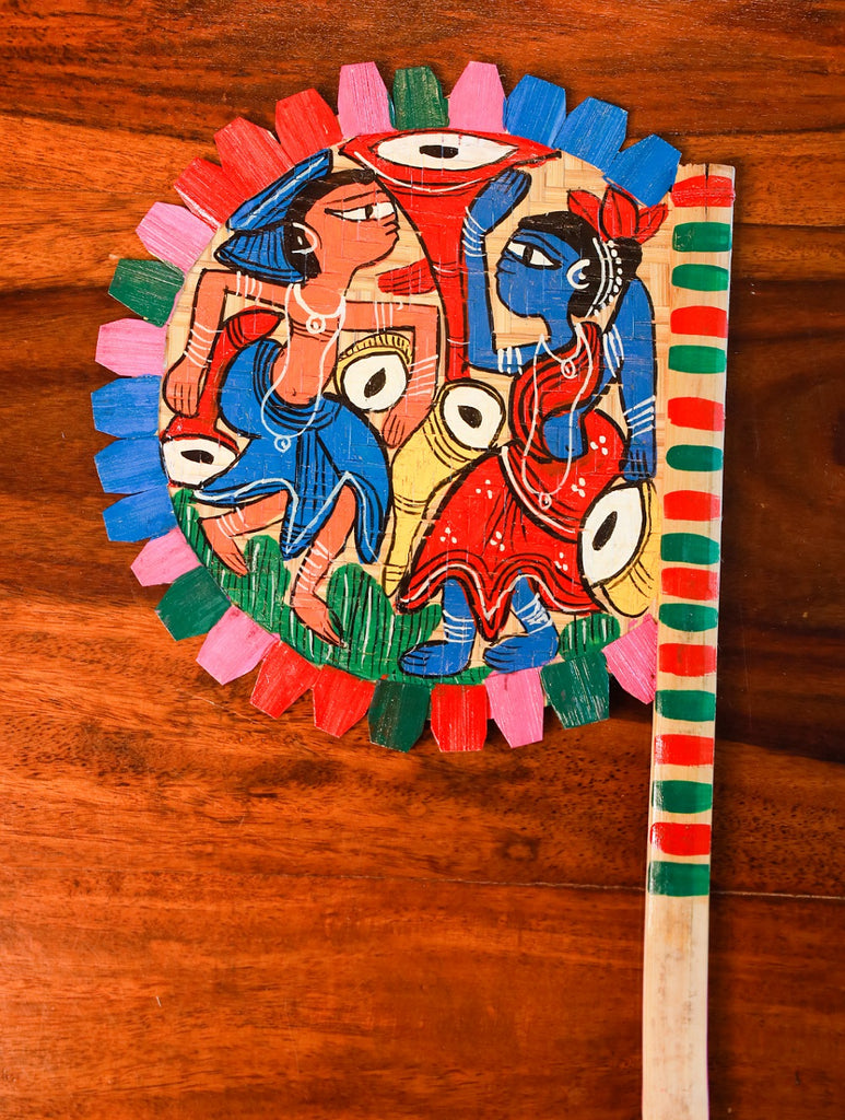 Hand Painted Fan - Musicians