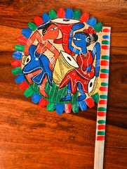 Hand Painted Fan - Musicians (Set of 2)