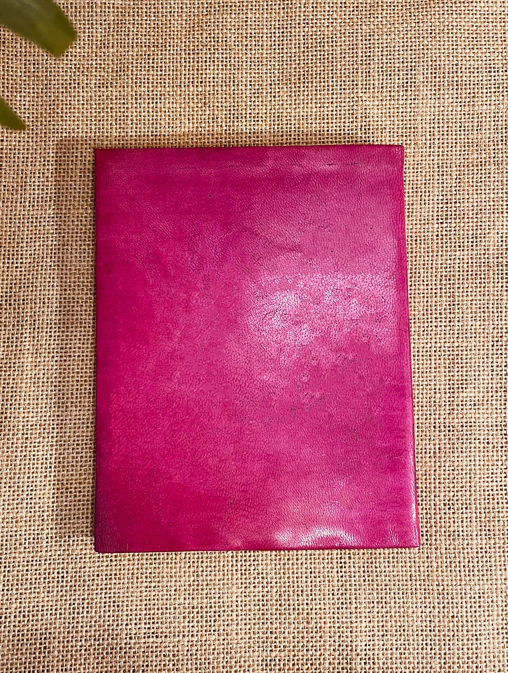 Load image into Gallery viewer, Handcrafted Cutwork Leather Diary - Deep Pink (Handmade Paper)