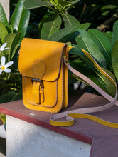 Load image into Gallery viewer, Handcrafted Leather Cross-Body Bag With Hand Stitch Detail
