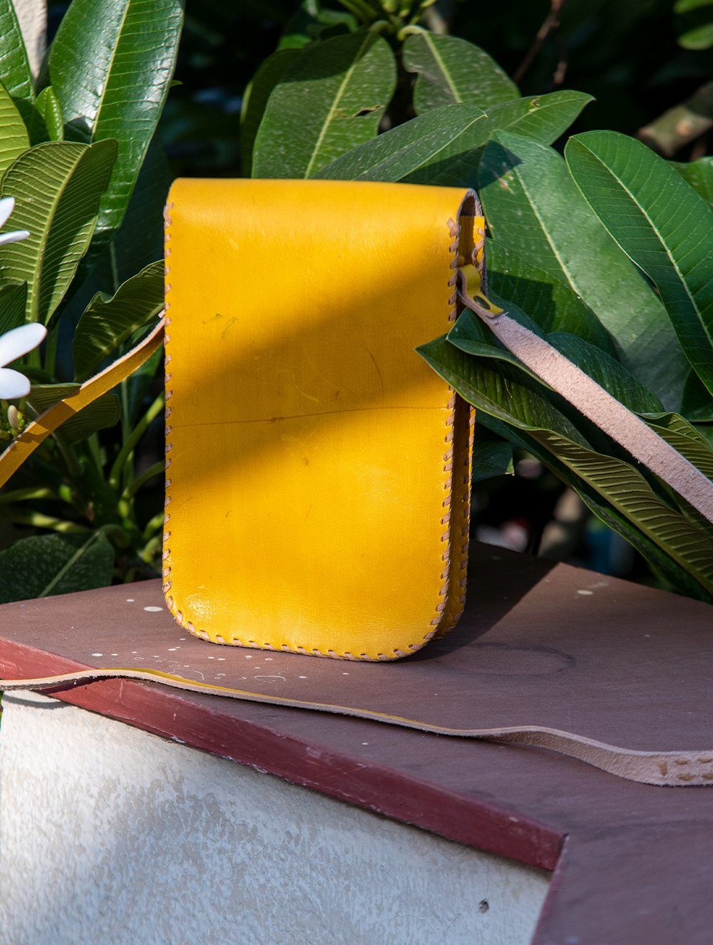 Load image into Gallery viewer, Handcrafted Leather Cross-Body Bag With Hand Stitch Detail