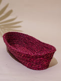 Handcrafted Sabai Grass Multi-Utility Basket - Warm Pink